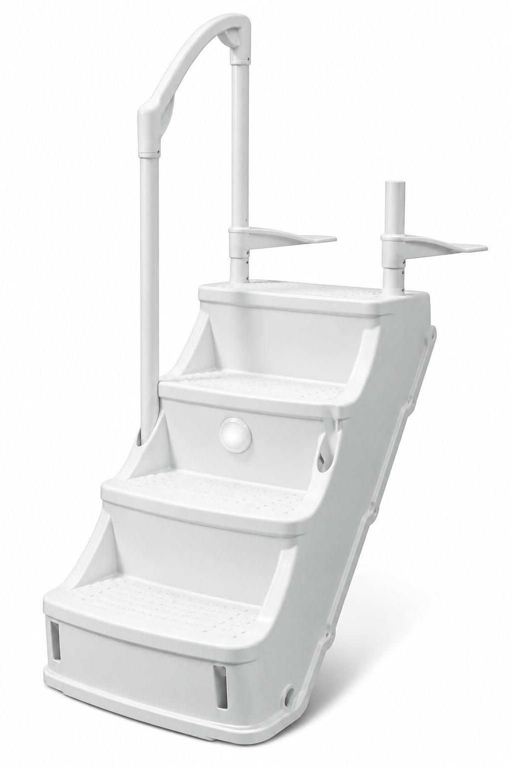 Olympic Pool Step with Handrail – High-Capacity Entry System