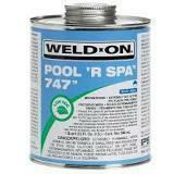 PVC Glue 747 Weld-On Pool 'R Spa- Blue