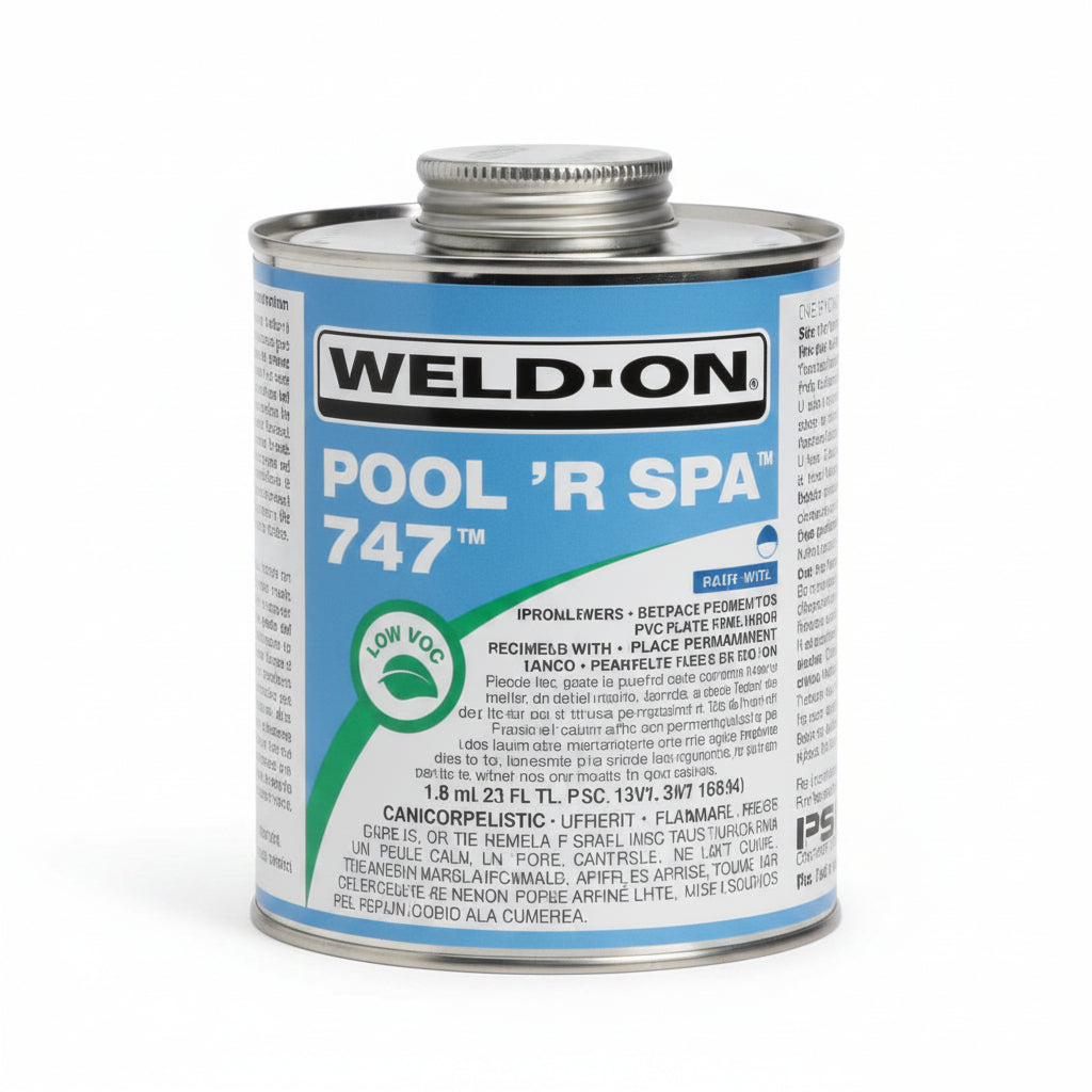 PVC Glue 747 Weld-On Pool 'R Spa- Blue