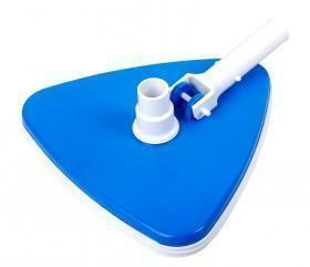 Tête d'aspirateur pivotante triangulaire bleue