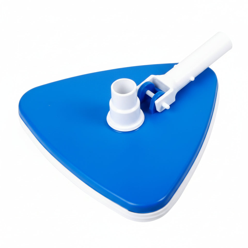 Tête d'aspirateur pivotante triangulaire bleue