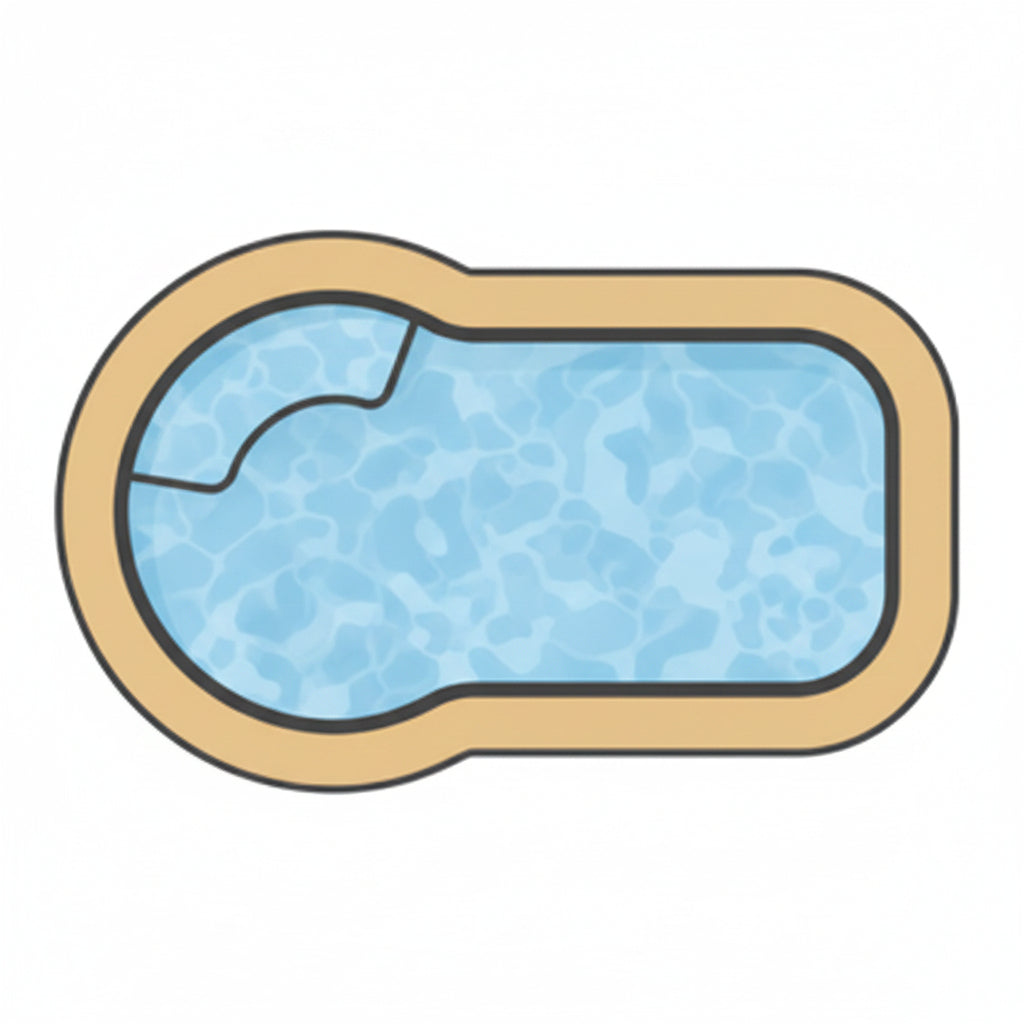 Keyhole InGround Replacement Pool Liner