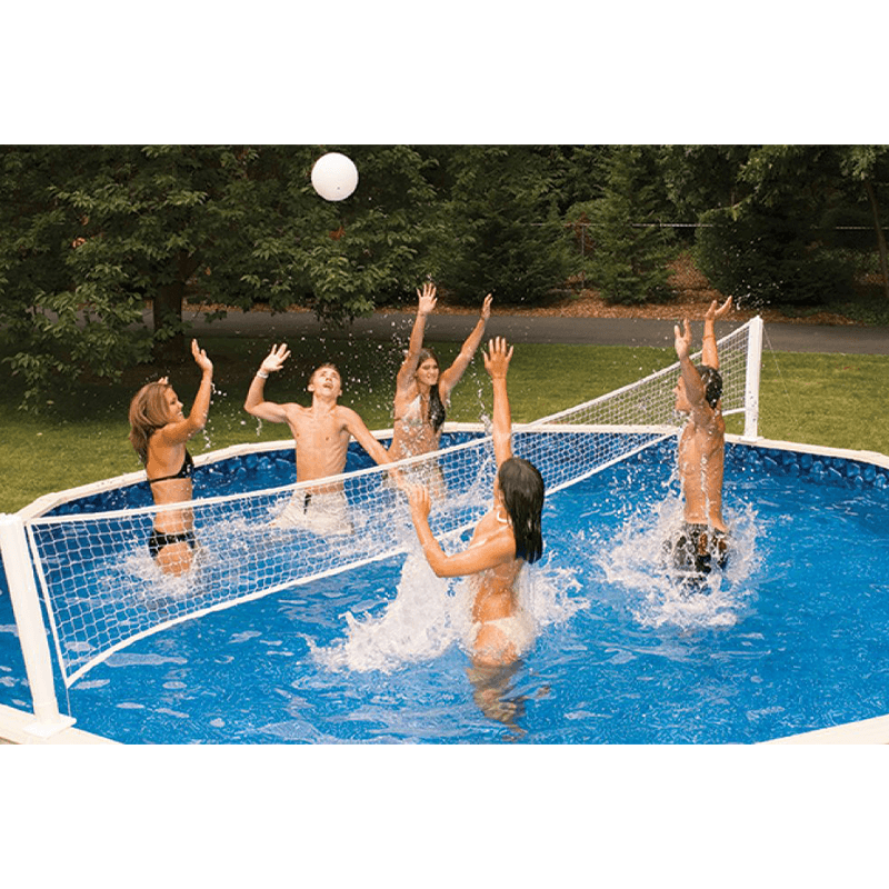 Pool Jam Water Sport Basketball and Volleyball Game Combo for Above Ground Pools
