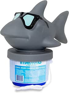 Solstice par International Leisure Products Hydro Tools 87271 Distributeur de produits chimiques pour piscine flottant Cool Shark de grande capacité