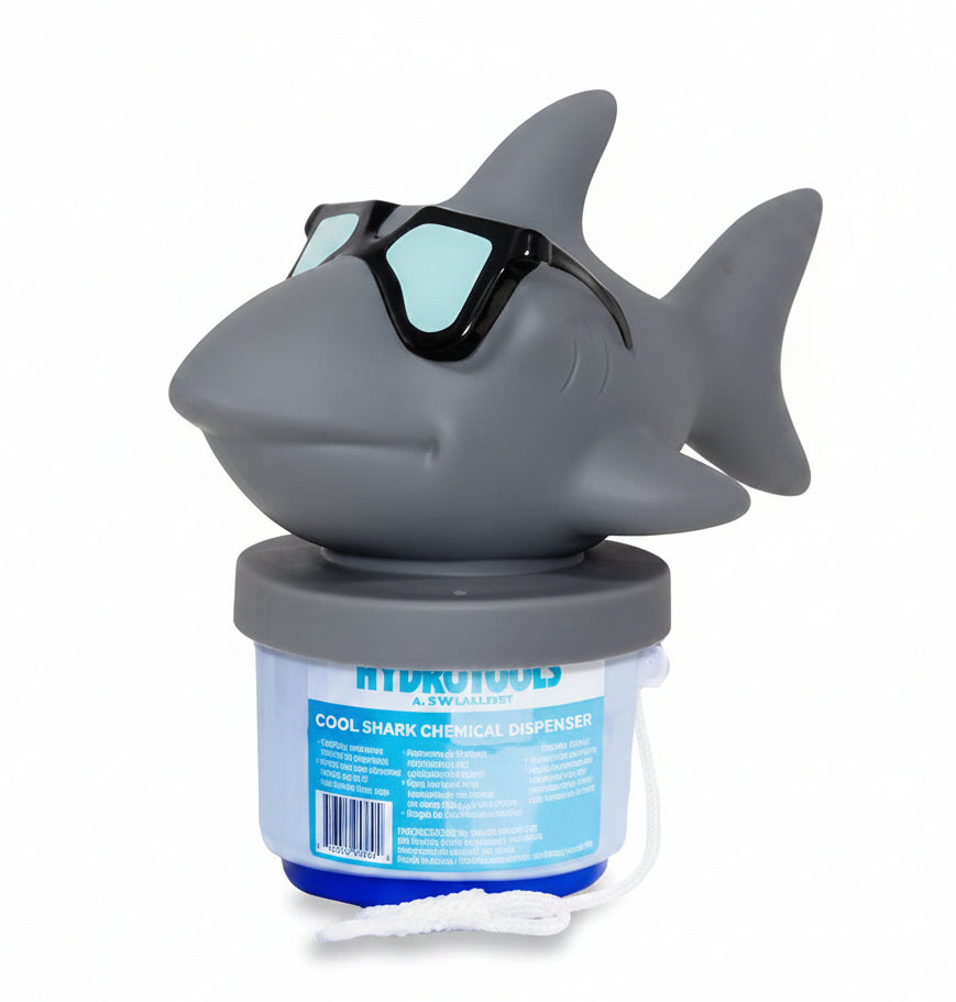 Solstice par International Leisure Products Hydro Tools 87271 Distributeur de produits chimiques pour piscine flottant Cool Shark de grande capacité