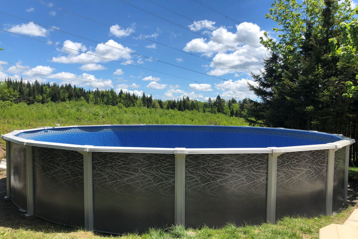 24' Latte complete pool, Liner and Skimmer - Basic Package