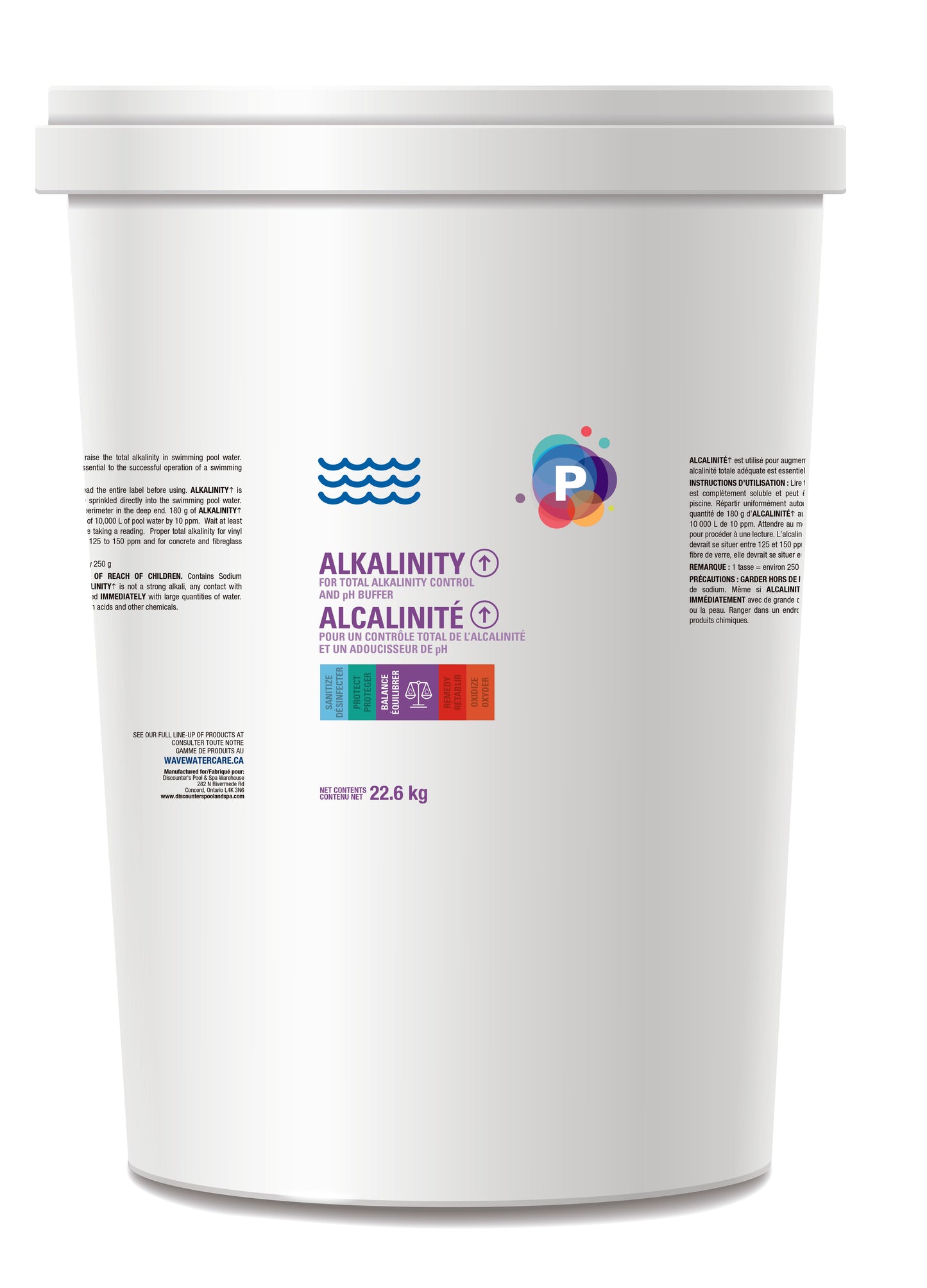 Quick Dissolving Alkalinity Increaser for Pools & Spas – 750g, 4kg, 8kg & 22.6kg