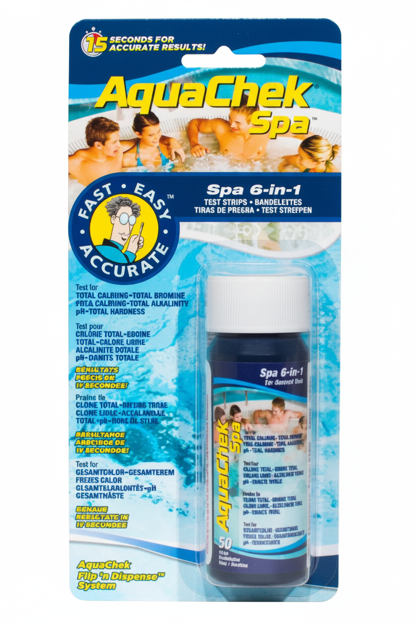 Aquachek Spa 6-In-1 Test Strips