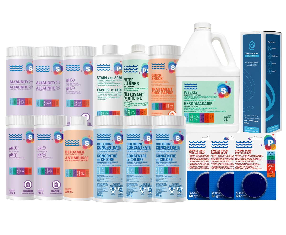 Complete Chlorine Spa Care Kit – 3 Month Supply
