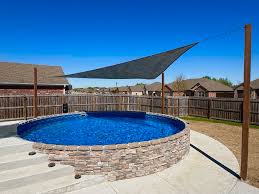 30 ft Round Semi Inground Pool Complete Package