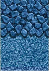 Boulder Swirl Overlap Above Ground Pool Liners