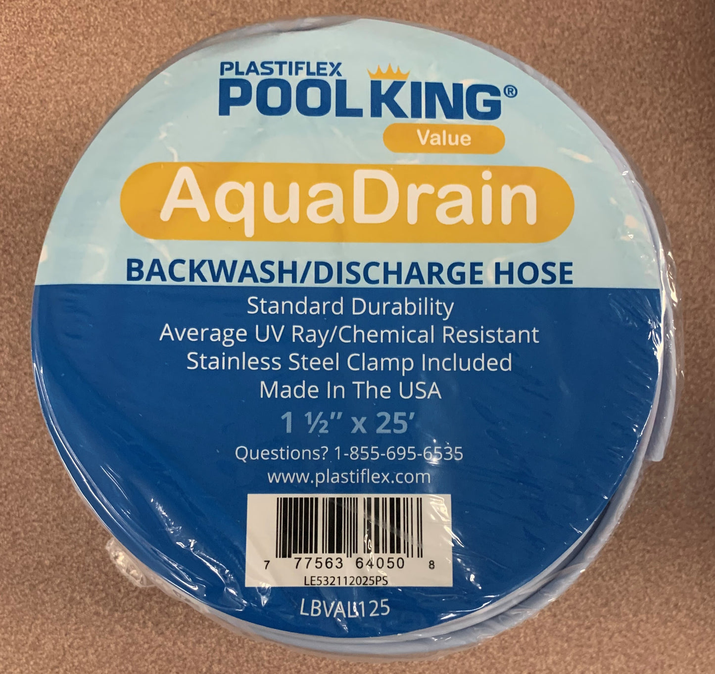 25FT Backwash Hose With Clamp