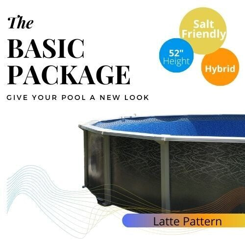 18' Latte complete pool, Liner and Skimmer