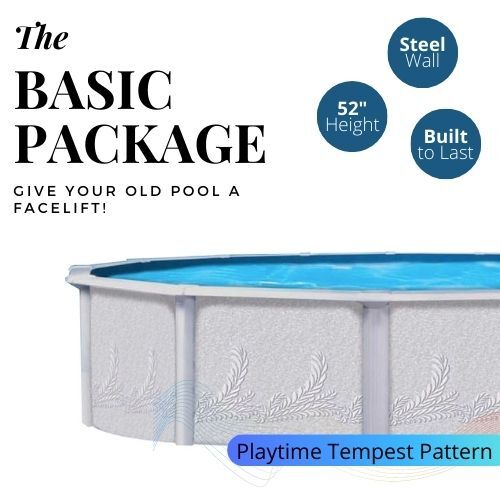 21’ Pool, Liner and skimmer - pool wall is blemished