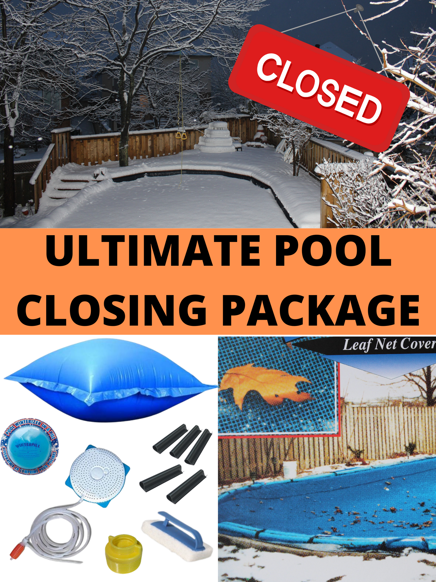 Forfait de fermeture hivernale – Pour piscines hors sol