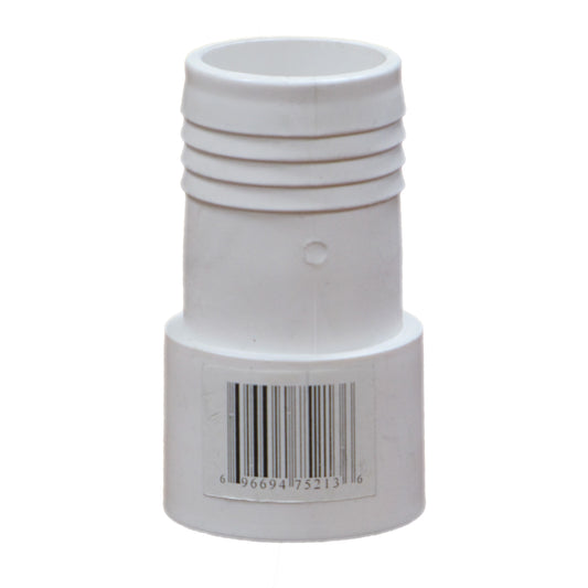 PVC Adaptor 1.5 inch Socket Male Spig Insert x 1.5 inch Barbed