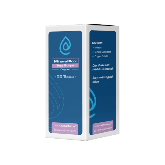 Bandelettes de test de cuivre pour piscine minérale Clear Blue