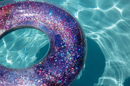 Glitter 48" Jumbo Beach & Pool Tube with Glitter