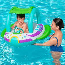 H2OGO! Space Splash Inflatable Baby Boat With Sunshade