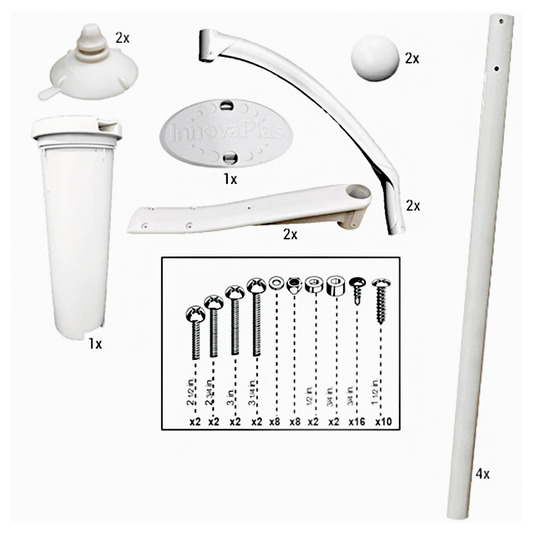 Complete Handrail Set for Royal II Above Ground Steps