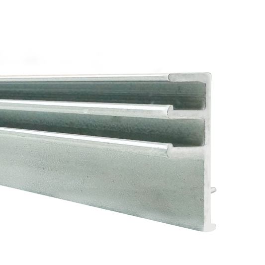 Dual Track Side or Front Mount White or Grey Aluminum Inground Coping -10ft