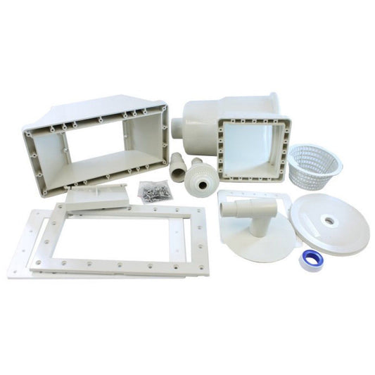 HydroTools Complete Above Ground 12" Wide Mouth 2 pc Skimmer - Grey