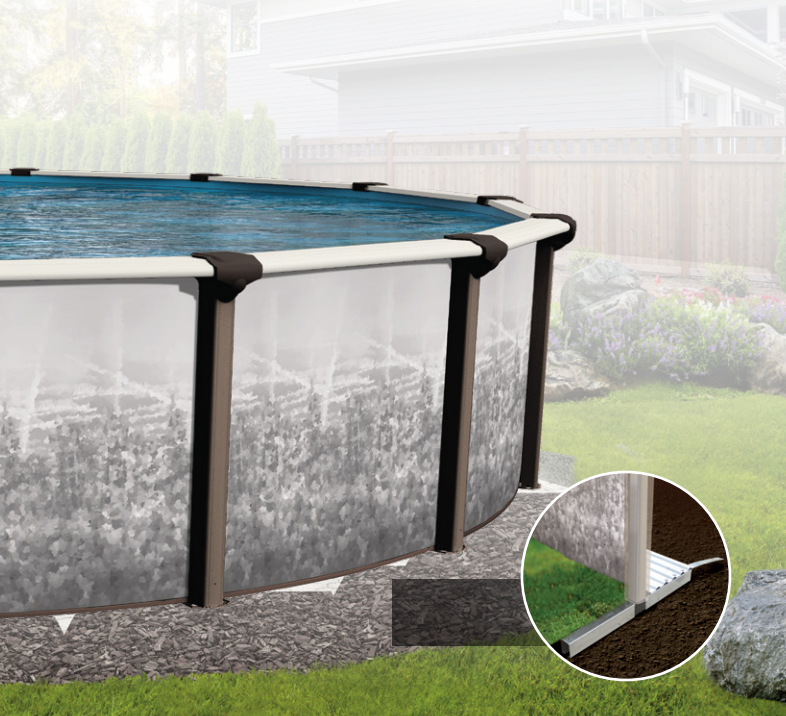 Piscine hors sol de luxe au sel - Sovana RTR Hybrid