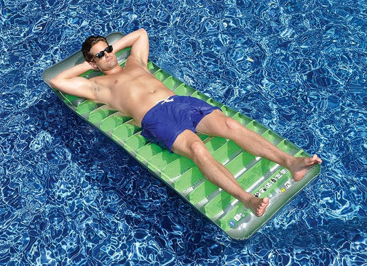 76" DELUXE INFLATABLE MATTRESS - GREEN