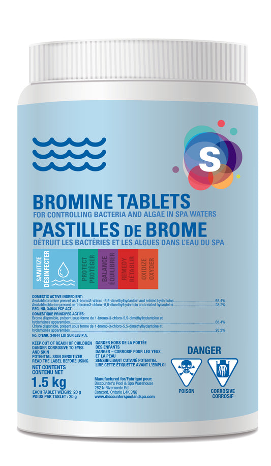 Brominating Tablets Spa 1.5kg | Long-Lasting Bromine Sanitizer for Hot Tubs & Spas