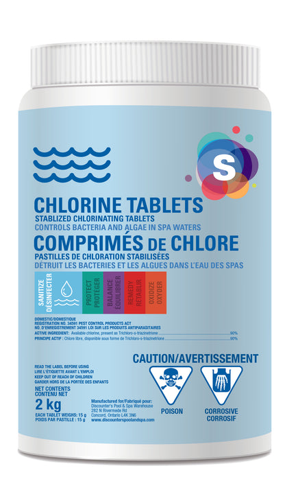 Monthly Chlorine Maintenance Package-For Small–Medium Pools (12–21 ft Round / 12×18–15×30 Oval)