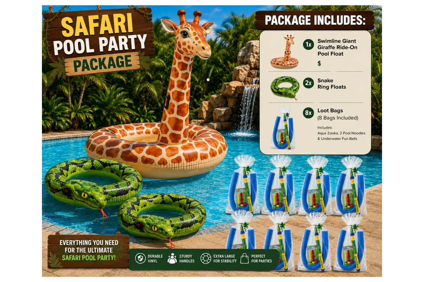 Safari Pool Party Package