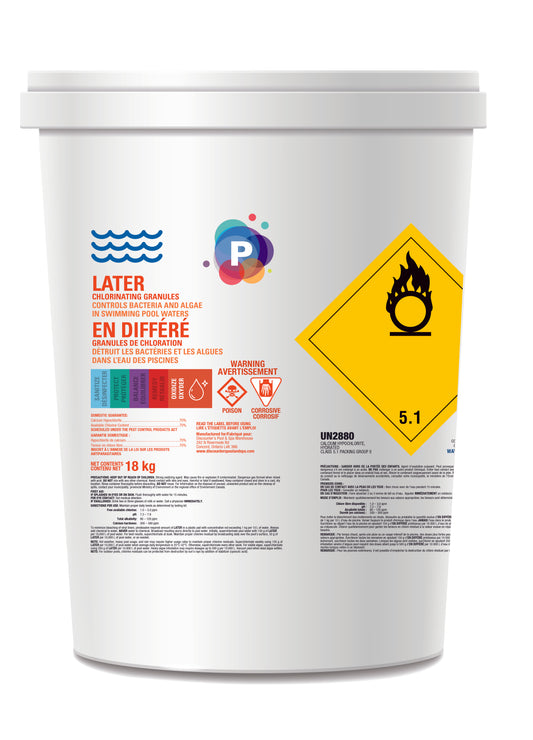 Chlorine Granular and Shock - Later Calcium Hypochlorite 18kg (Product #23068P75)