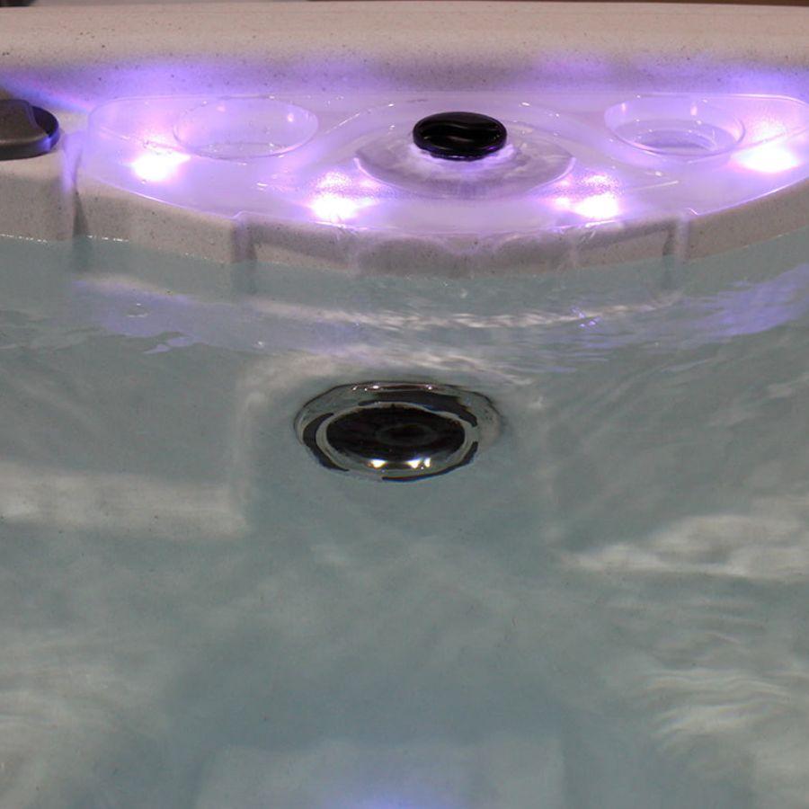 Lumio Blizzard 240V Hot Tub – Frost/Black | Canadian-Made
