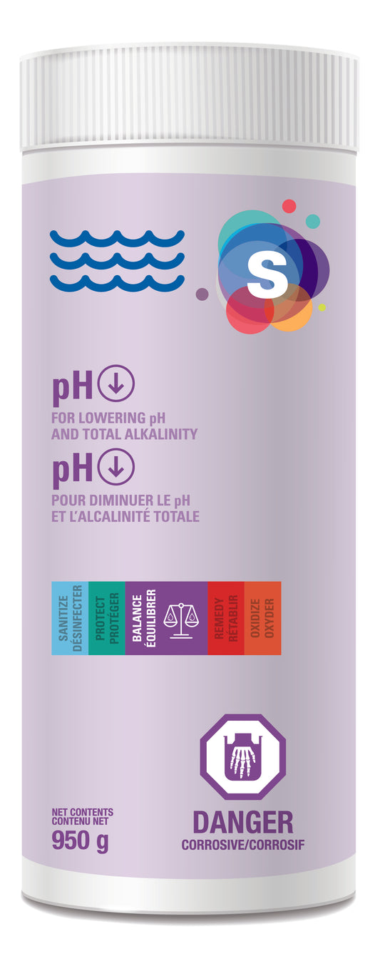 pH Minus Lawrasons  950g – 27082P85 | Fast-Acting pH Down for Hot Tubs & Spas