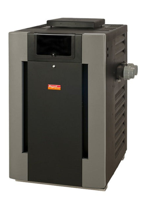 Raypak Gas Heater 105,000 BTU ANALOG CONTROL, ELECTRONIC IGNITION, COPPER - WITH RISER