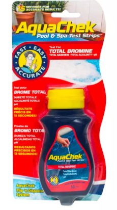 AquaChek Red 4-In-1 Bromine Test Strips