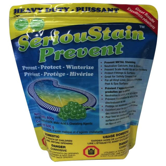 AlgaeFree SeriousStain Remover Lawrasons 600g (ALG-SS-PRE) – Pool & Spa Mineral & Organic Stain Treatment