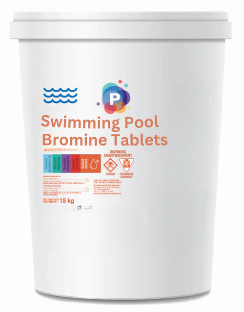 Brominating Tablets 1" 18kg  | Slow-Dissolving Bromine Pucks for Pools & Hot Tubs