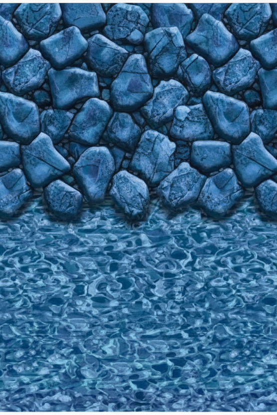 Boulder Swirl Overlap Above Ground Pool Liners