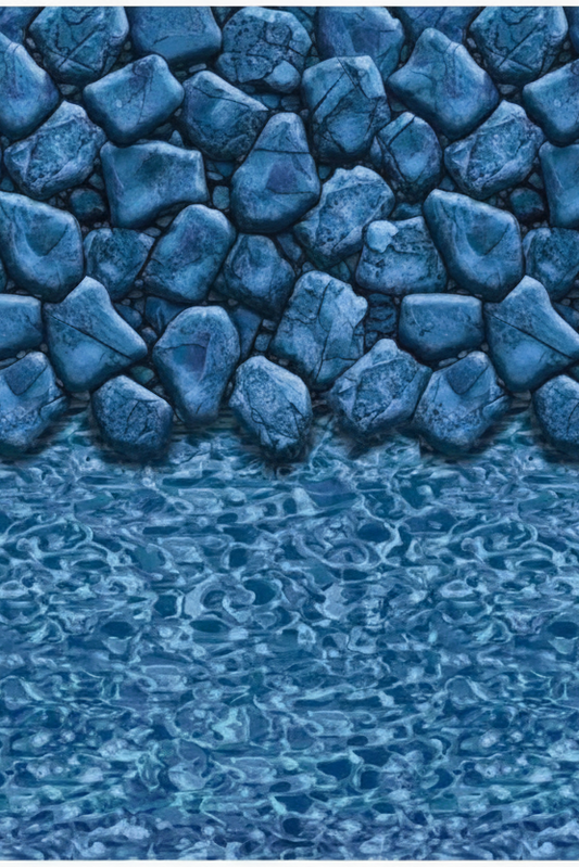 Boulder Swirl Overlap Above Ground Pool Liners