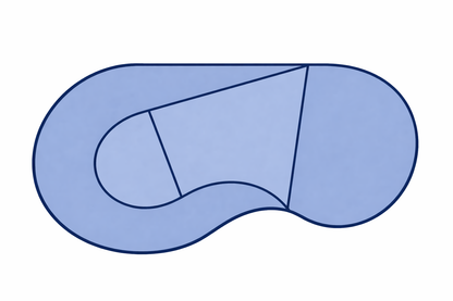 14 x 28 Flat Back Kidney or Algarve Inground Pool Kit