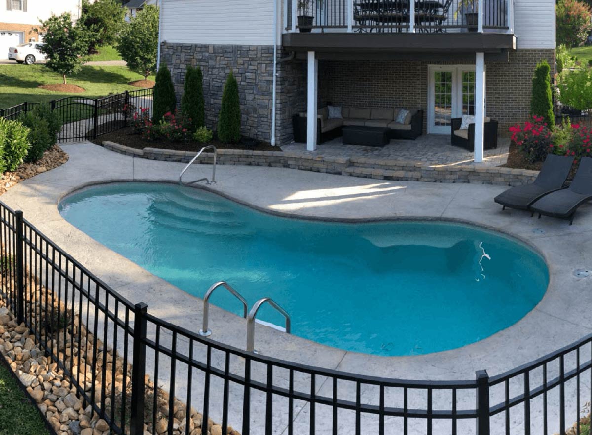 12 x 24 Kidney Inground Pool Kit