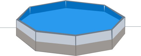 Semi in ground pools