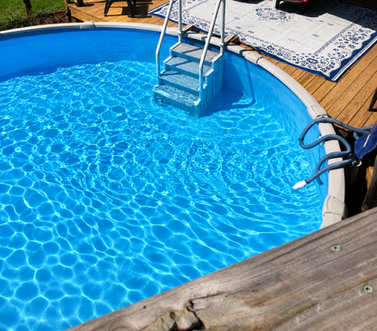 Blue Overlap Above Ground Pool Liner - In Stock